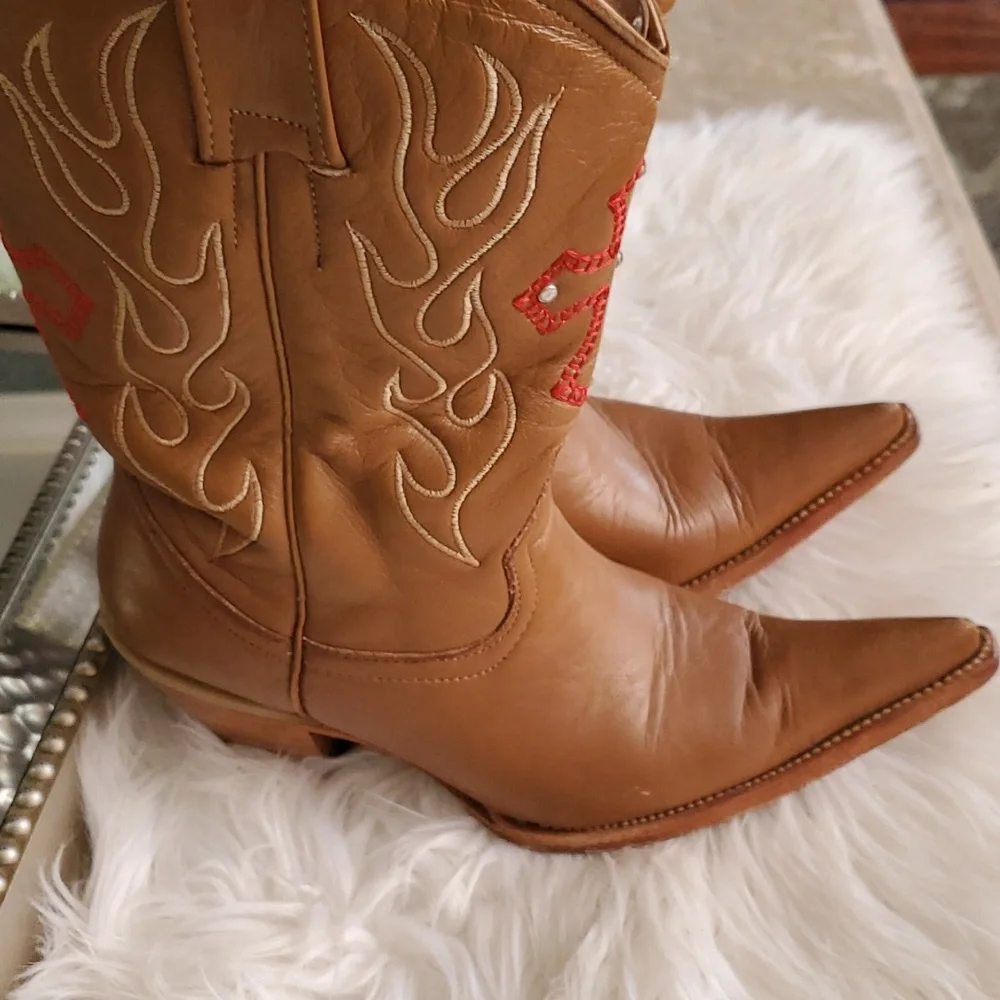 Jar women's brown cowboy Western boots size 7.5 - Picture 3 of 16